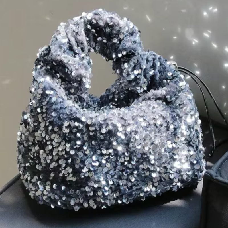 Sequin Bag prata